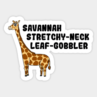 A Giraffe By Any Other Name Sticker